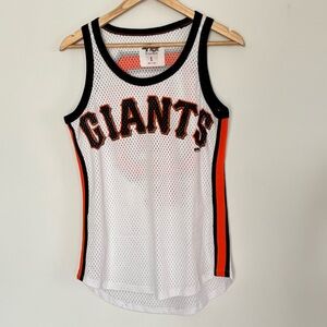 San Francisco Giants Glll Carl Banks Jersey Tank Top Women 4Her Medium-Large MLB